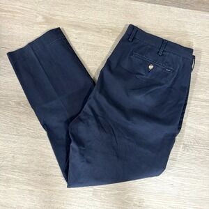 Polo Ralph Lauren Blue Stretch Classic Fit Straight Leg Flat Front Chinos 40x31